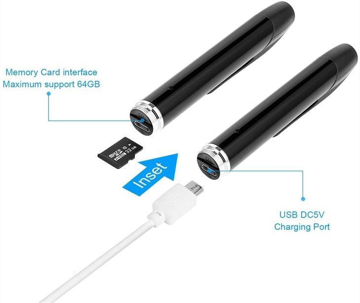 hidden 2.5K pen camera